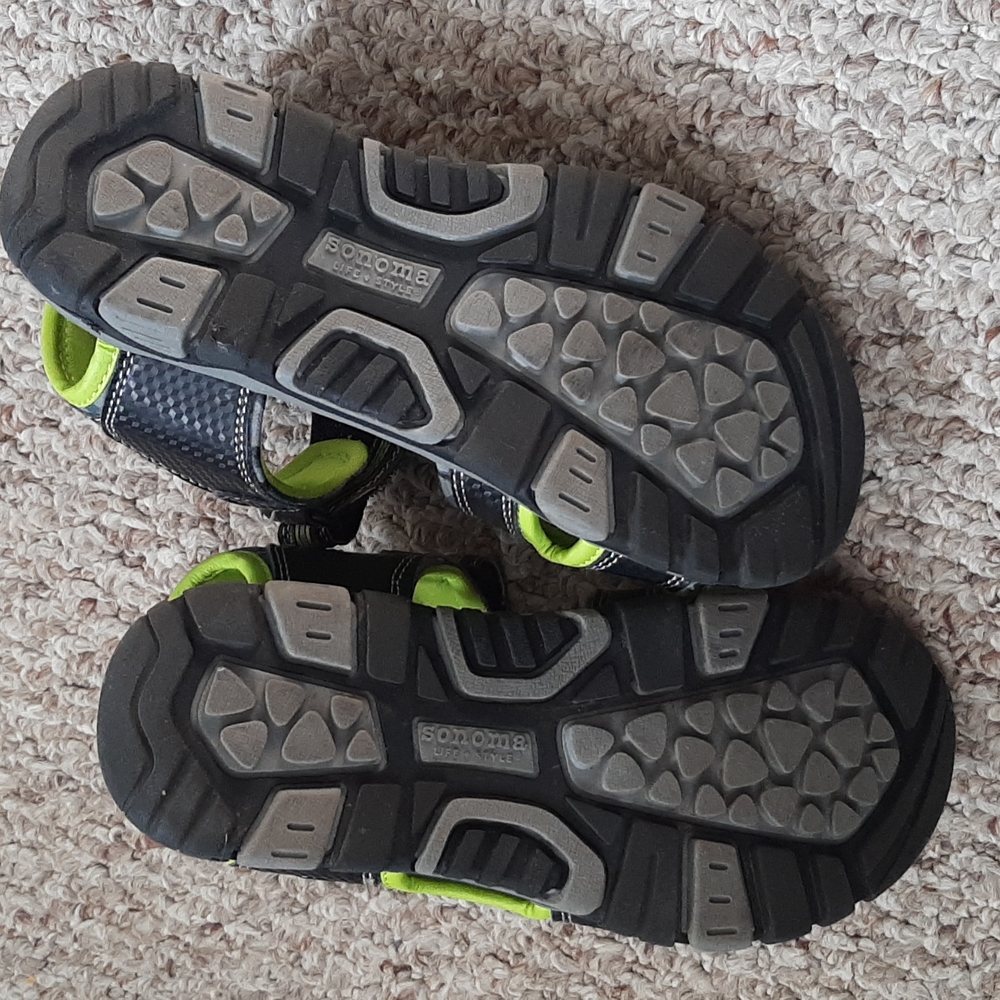 BOYS SONOMA SANDALS 3 MED GREY CAMOUFLAGE - Picture 4 of 5